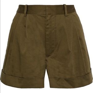 Alice and Olivia Army Green Cargo Shorts